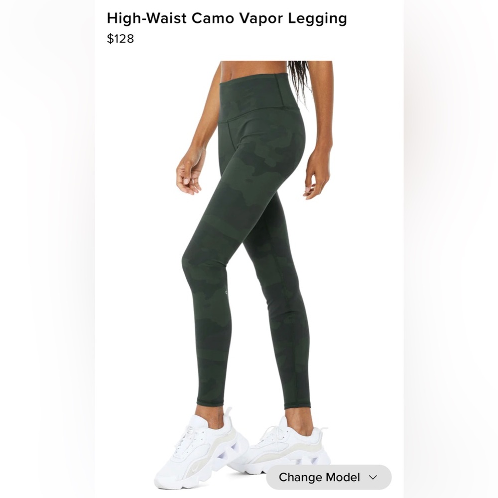 Alo high waist camo vapor leggings